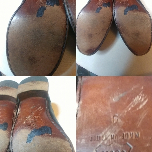 Mario Bruni Men's 9 D Black Leather Tassel Loafe - Picture 4 of 8